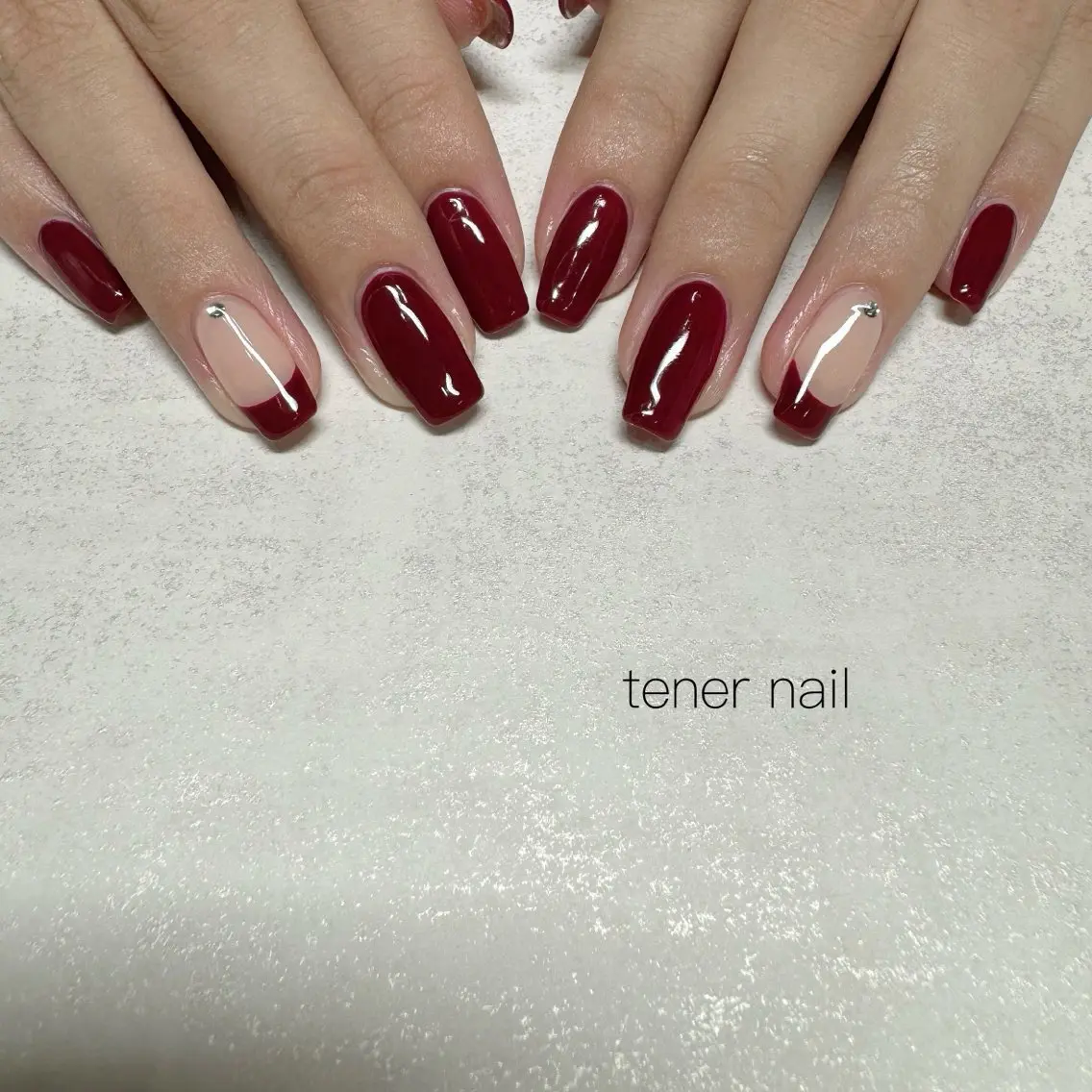 ネイル フレンチネイル ハンドネイル テネルネイル tener nailのネイルデザイン