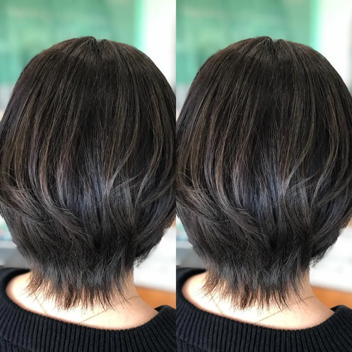 ミディアム カラー グレージュ ハイライトカラー カーキグレージュ ハイライト Snaly カラー特化ページのヘアスタイル