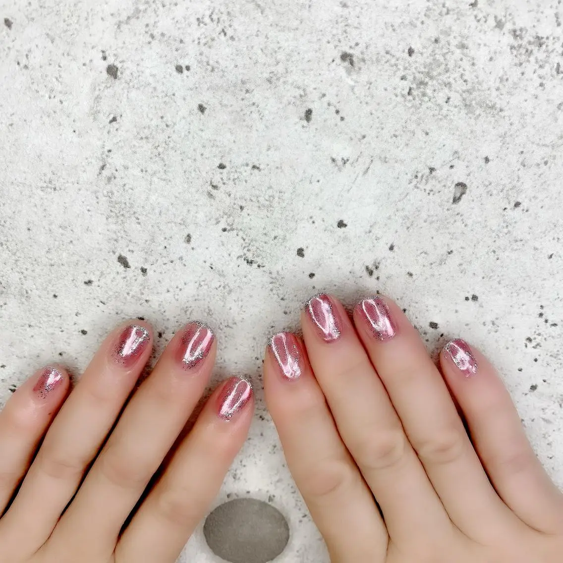ネイル キラキラネイル ラメ(グリッター) ミラーネイル ニュアンスネイル Salon Ｋのネイルデザイン