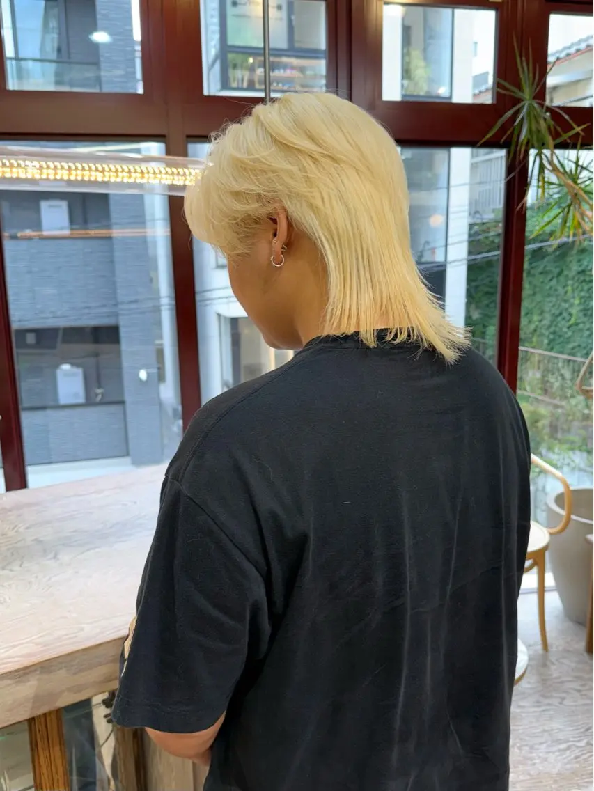 カラー メンズ ヘアカラー トリートメント 色落ち綺麗透明感カラ /ボブ/ナカツヒカルのヘアスタイル