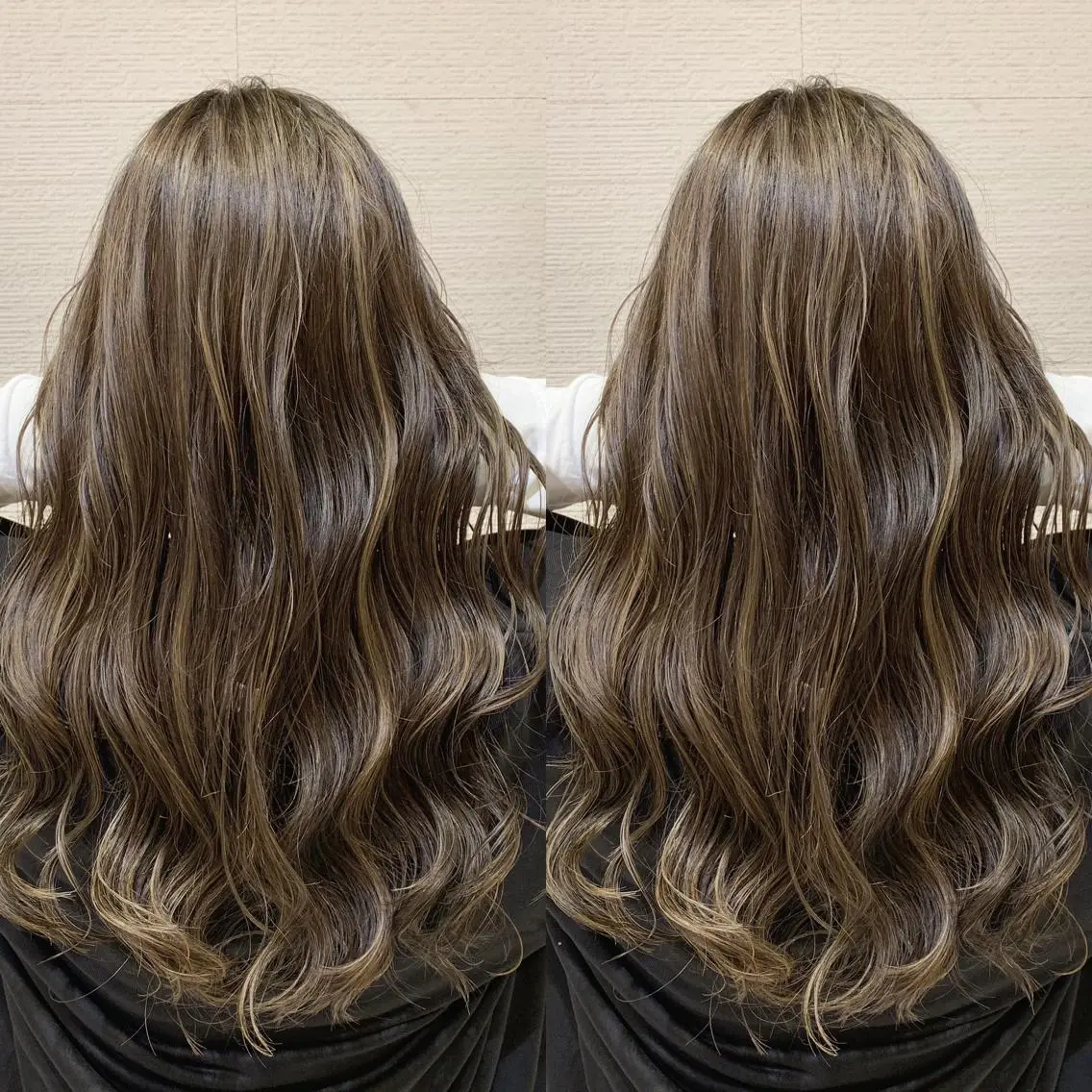 セミロング カラー ヘアアレンジ 白髪ぼかしハイライト 茗荷谷駅徒歩2分のヘアスタイル