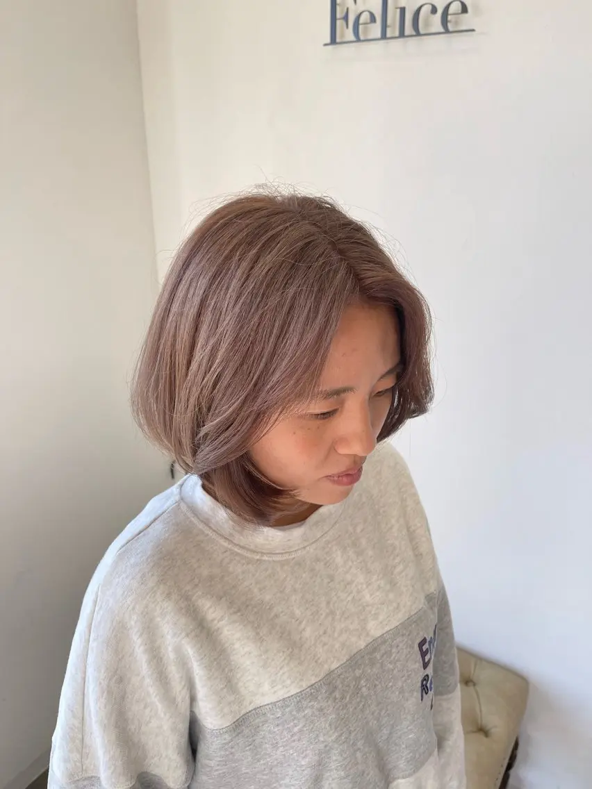ミディアム カラー ヘアカラー Felice Erikaのヘアスタイル
