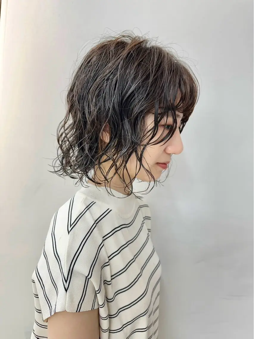 パーマ カット パーマ RIN パーマ/暖色カラーのヘアスタイル