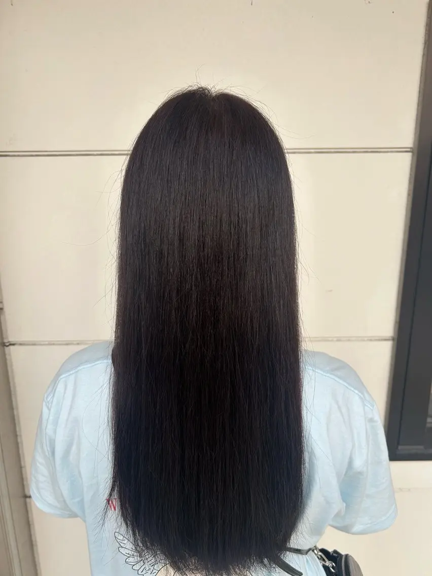ロング カラー ラベンダーカラー ヘアカラー トリートメント 山川 遥菜のヘアスタイル