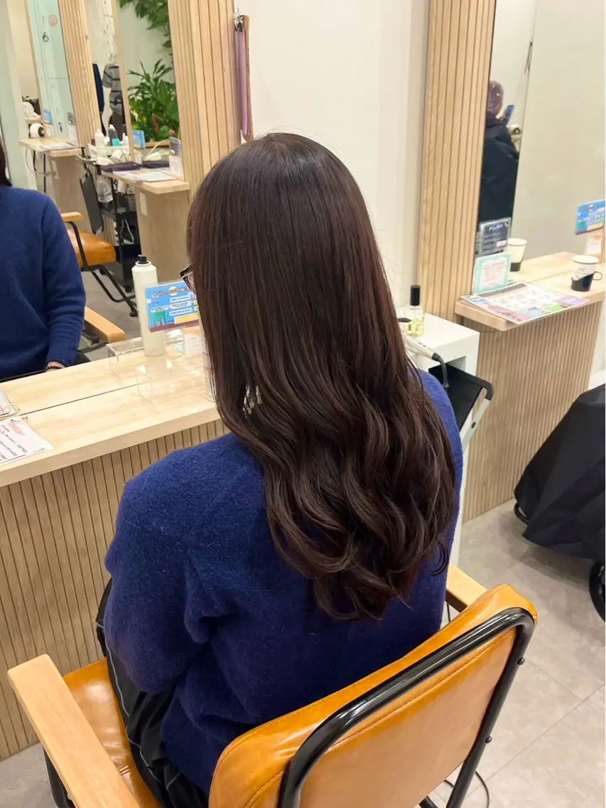 セミロング カラー ブラウンカラー SHIAN 💗らんかのヘアスタイル