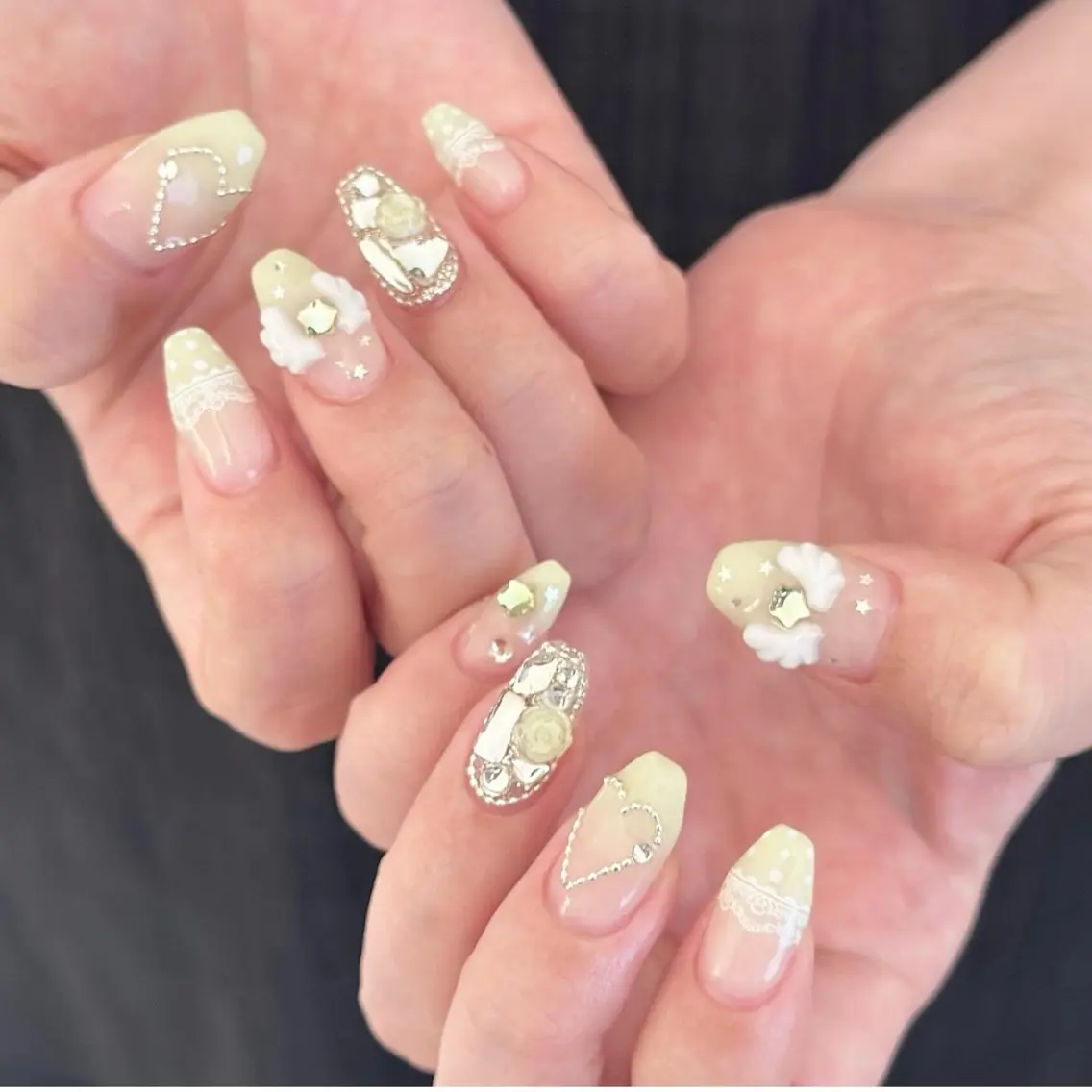 ネイル グリーン nail salon coco.のネイルデザイン