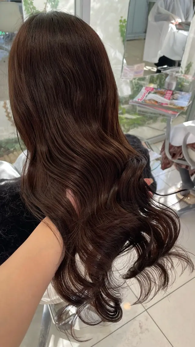 ロング カラー ヘアカラー トリートメント 盛れる韓国ヘア🩰/ ワンホンヘア/華のヘアスタイル
