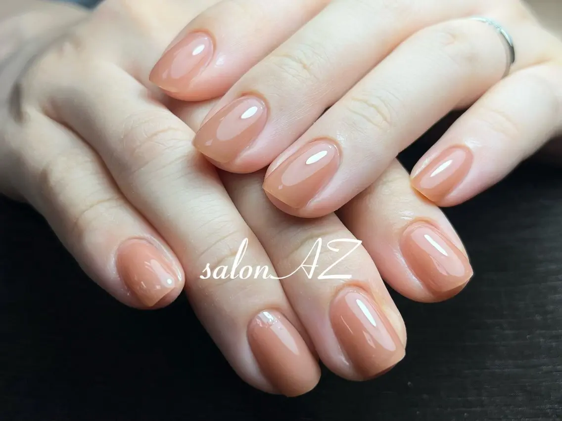 ネイル 桜ネイル 長さ出し フットネイル フレンチネイル ジェルネイル salon AZのネイルデザイン