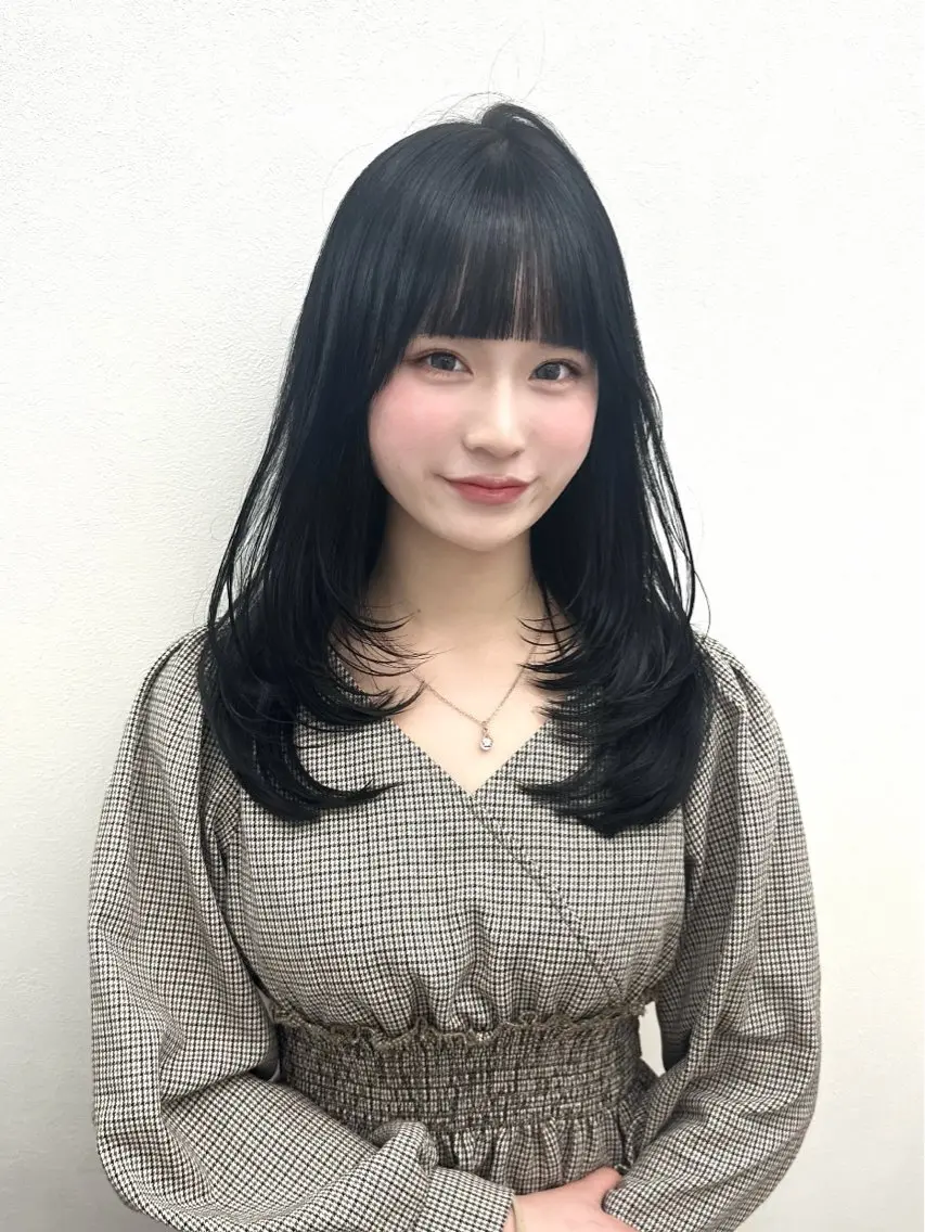 セミロング カラー ヘアアレンジ カット トリートメント 大人っぽ中韓レディ ヘア🤍MAOのヘアスタイル