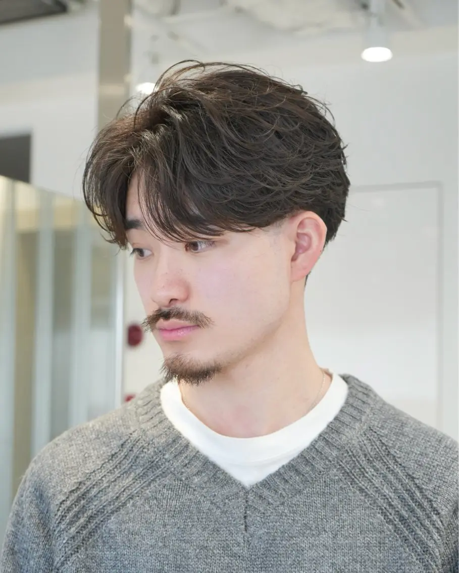 パーマ メンズ 遠藤 煌弥のヘアスタイル