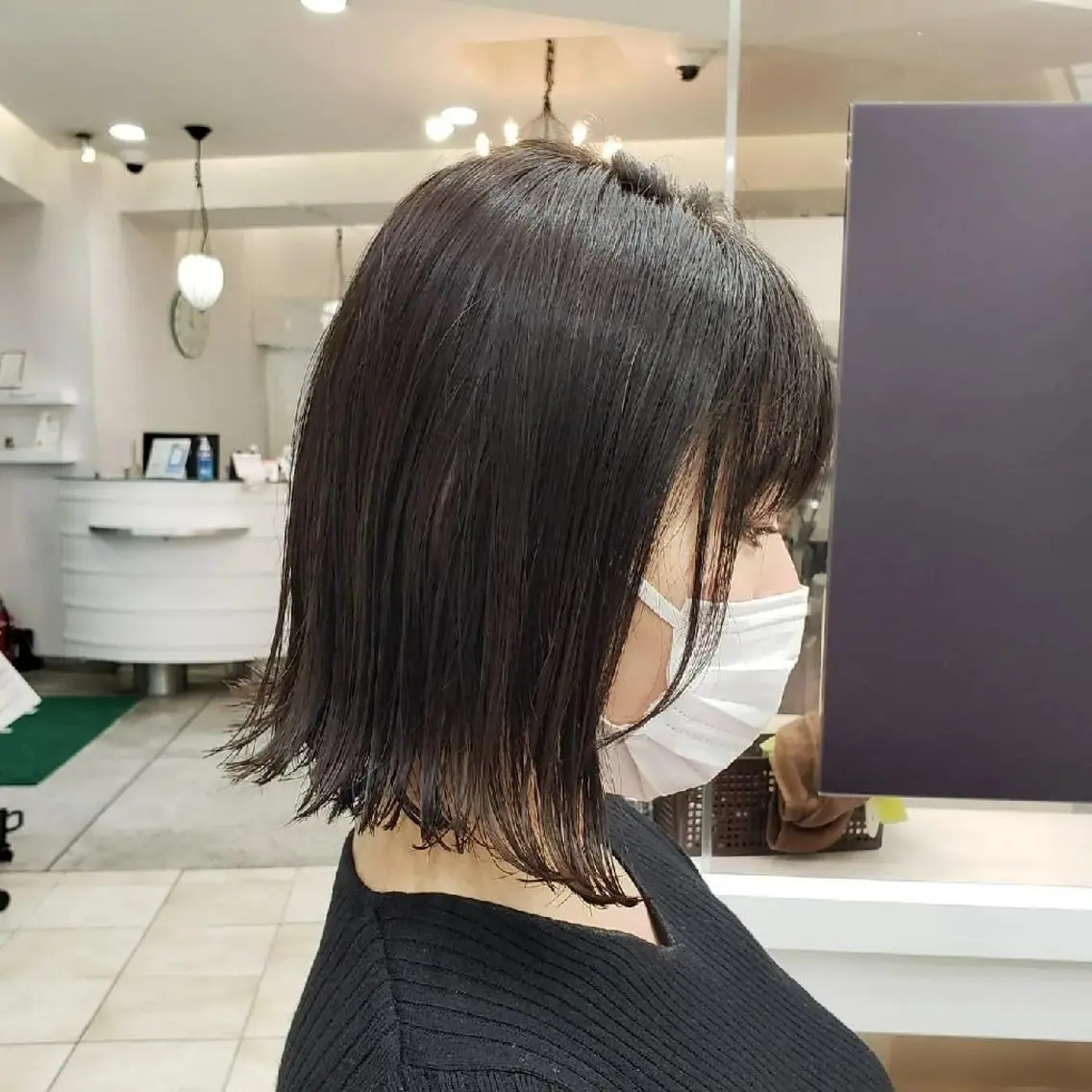ミディアム 髪質改善 似合わせカット 縮毛矯正 トリートメント 酸熱トリートメント カット トリートメント ボブ・ロブ　福田 泰久✂️✨のヘアスタイル
