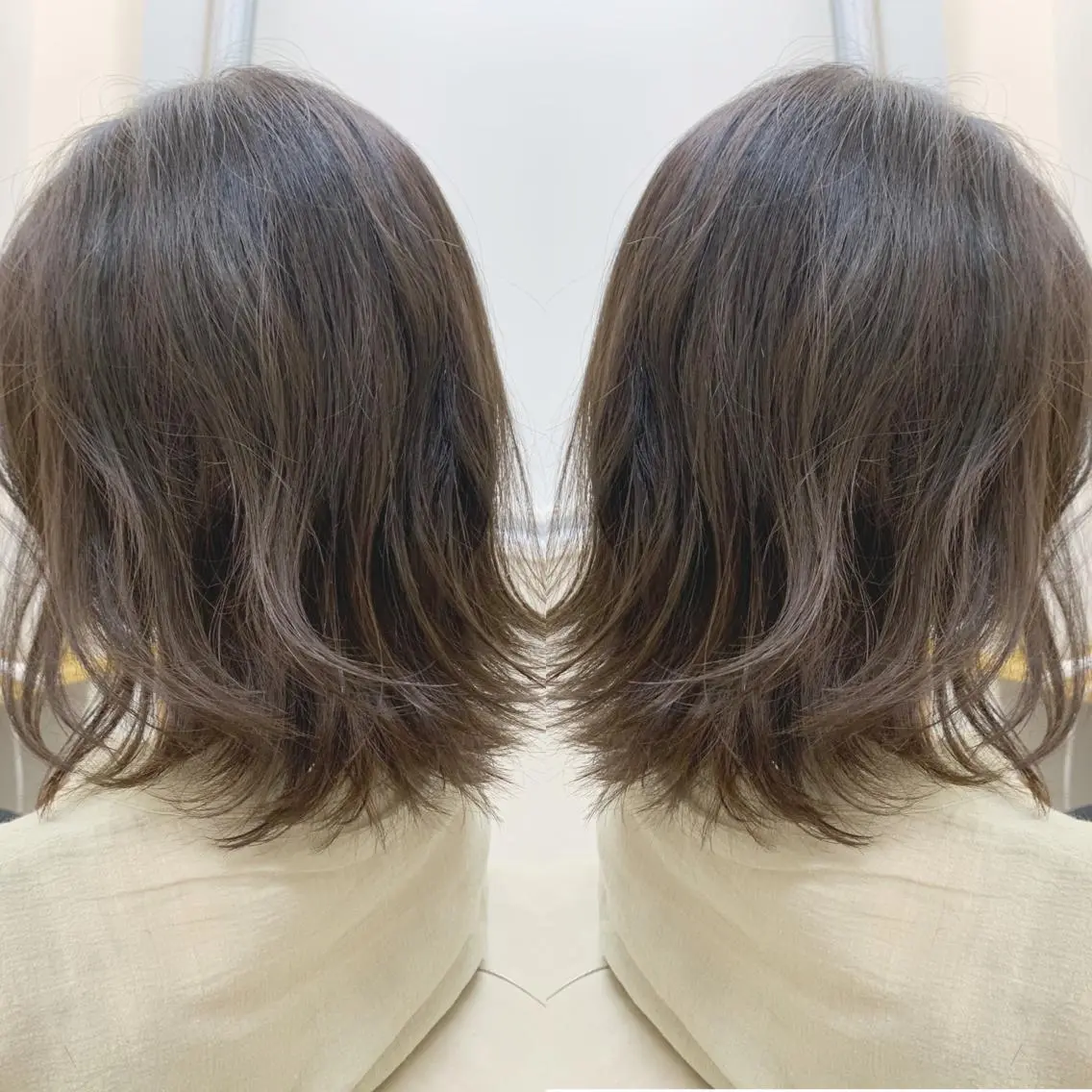ミディアム ボブ 外ハネヘア カット H (エイチ) 烏丸御池店のヘアスタイル
