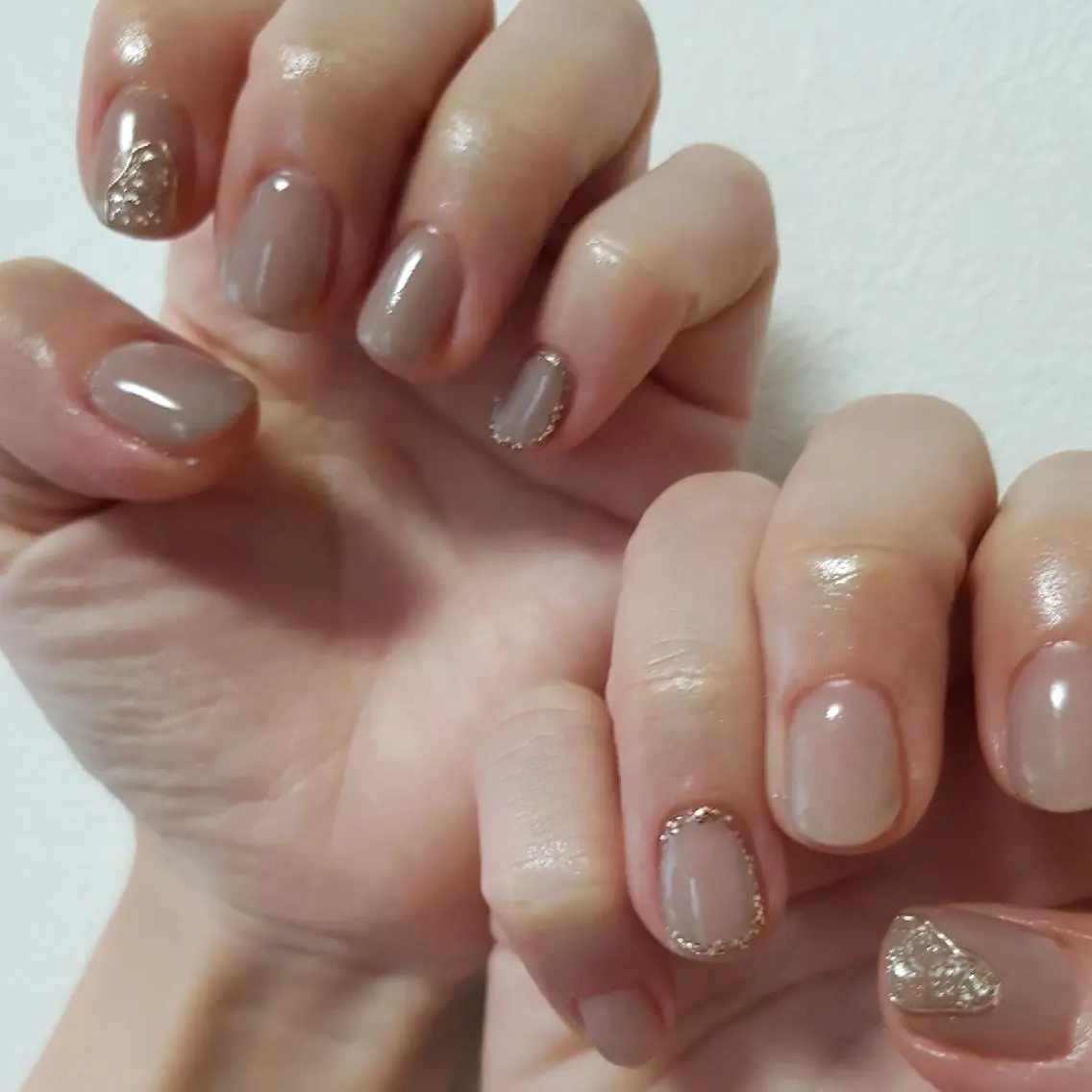 ネイル ラメ(グリッター) ミラーネイル Fa.Stella ファステラ のネイルデザイン