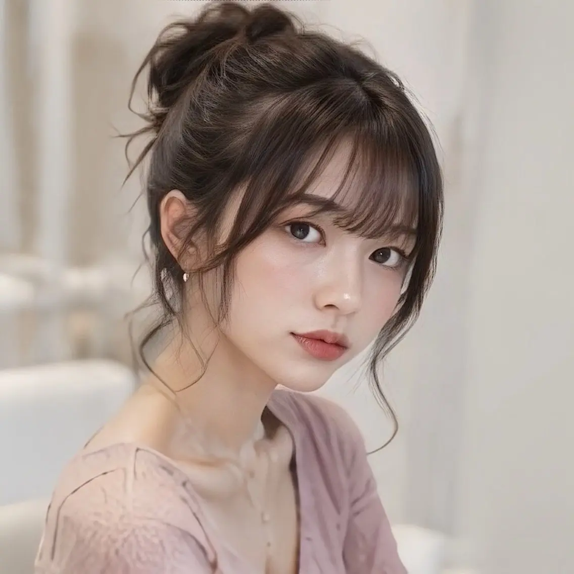 ロング 縮毛矯正/レイヤー/ 前髪カット/おばかんのヘアスタイル
