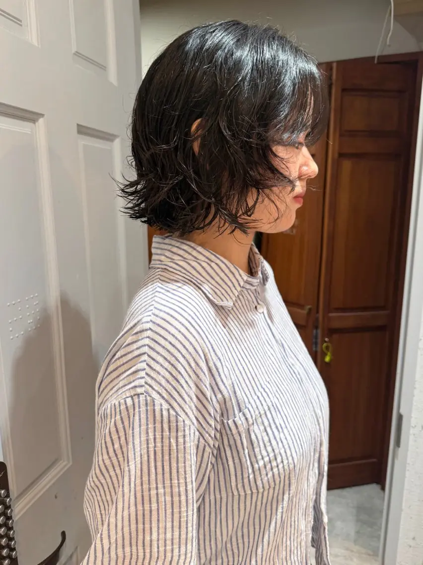 ショート パーマ 似合わせカット カット パーマ mai / linoah˚✧のヘアスタイル