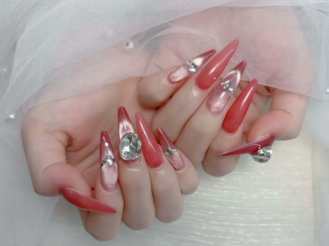 ネイル アートネイル 韓国ネイル ロングネイル 持ち込み シンプルネイル ハンドネイル ハンドケア Nova Nail _Shinsaiのネイルデザイン