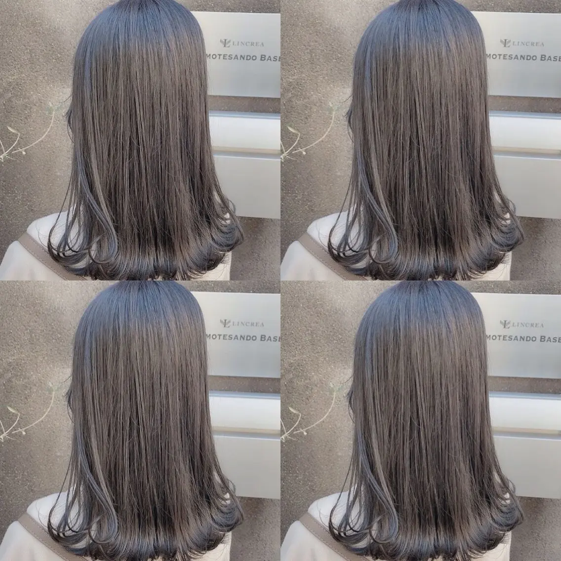 セミロング 透明感♡グレージュ ♡ミルクティー♡のヘアスタイル