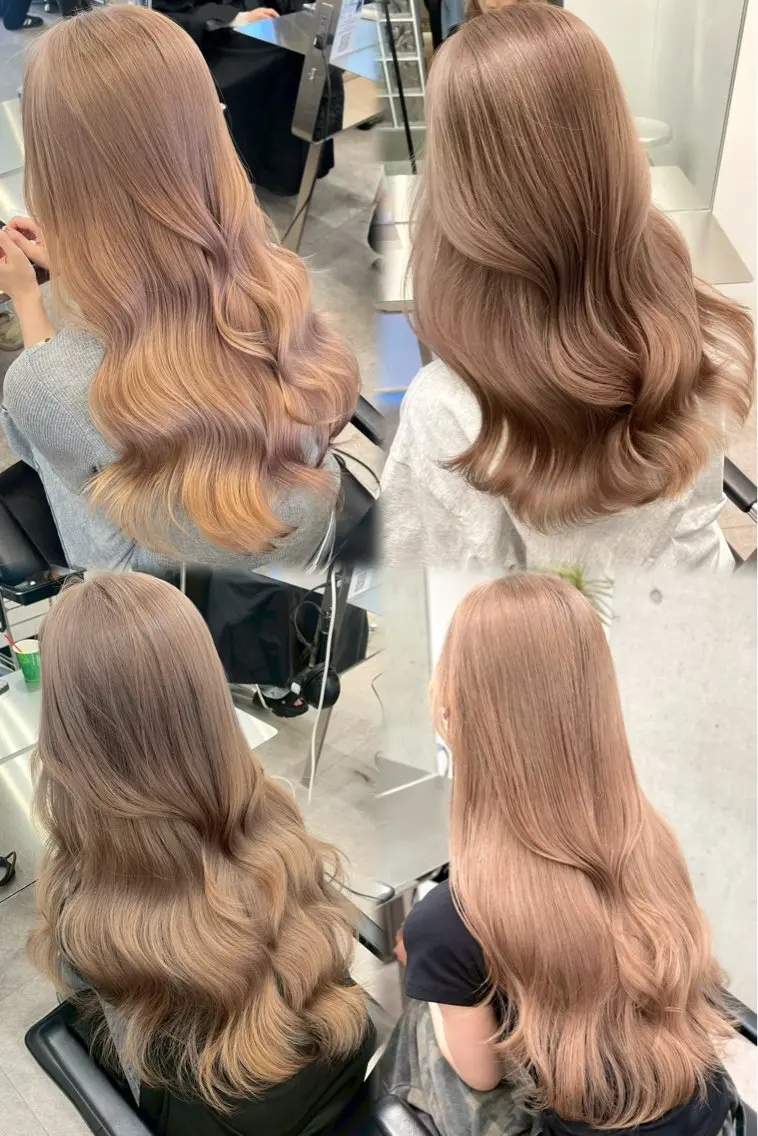 ロング ヘアカラー ヘーゼルブラウン🤎 ゆり🫧のヘアスタイル
