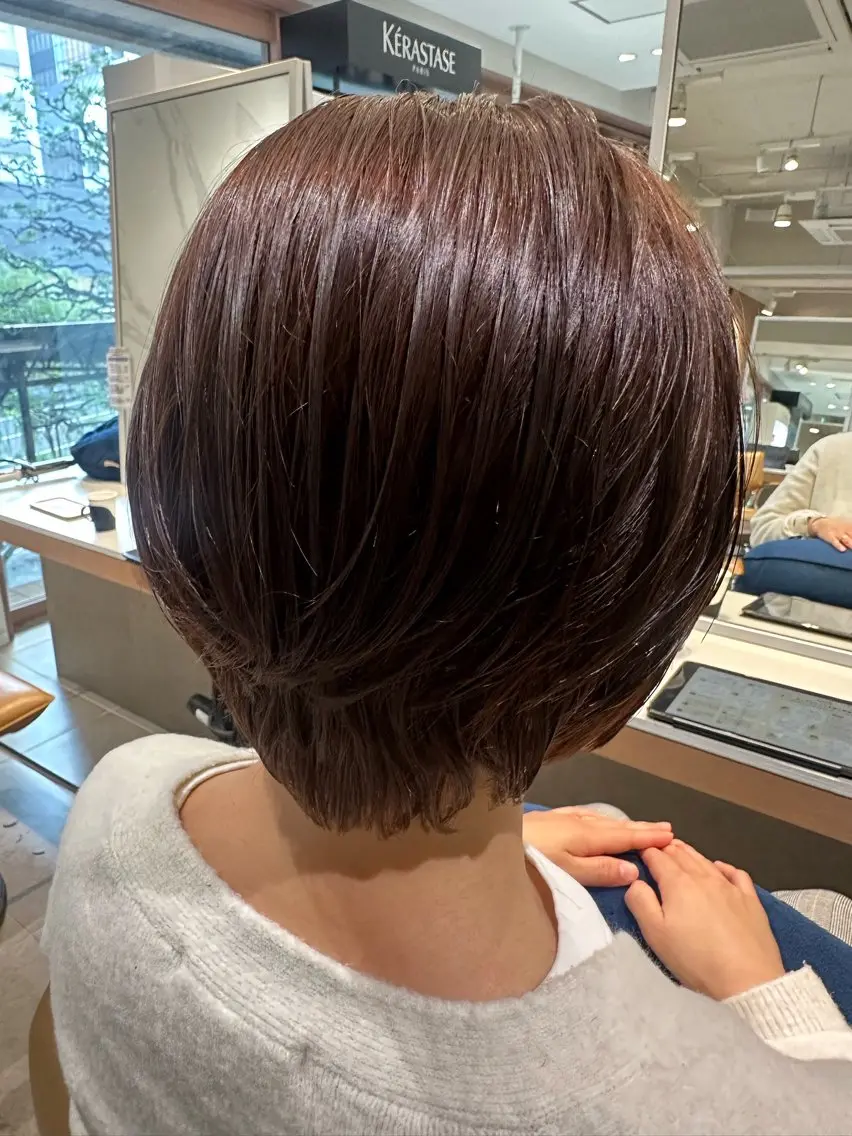 カット+オーガニックカラー+オージュア3STEPTr【¥8500】の写真