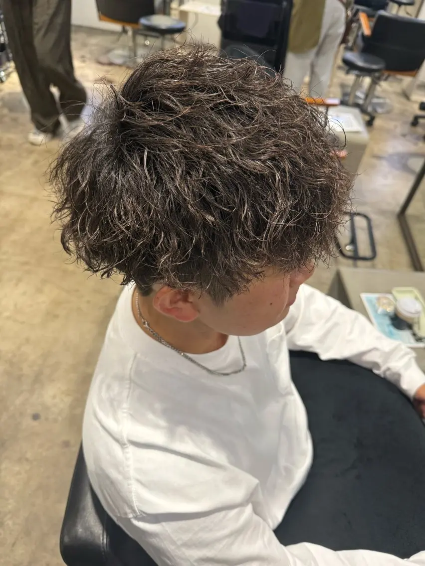 パーマ メンズ カット パーマ MEN'S特化🌈 KATOのヘアスタイル