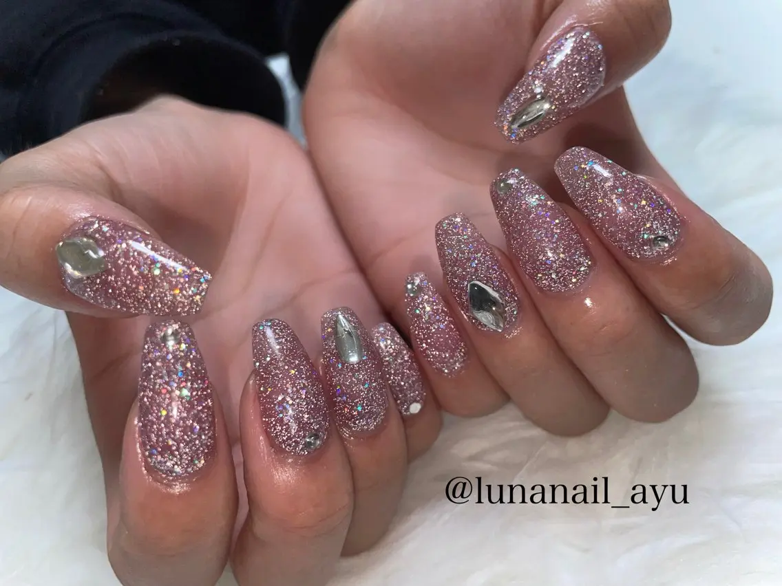 ネイル フラッシュネイル ハンドネイル LUNA NAIL ayuのネイルデザイン