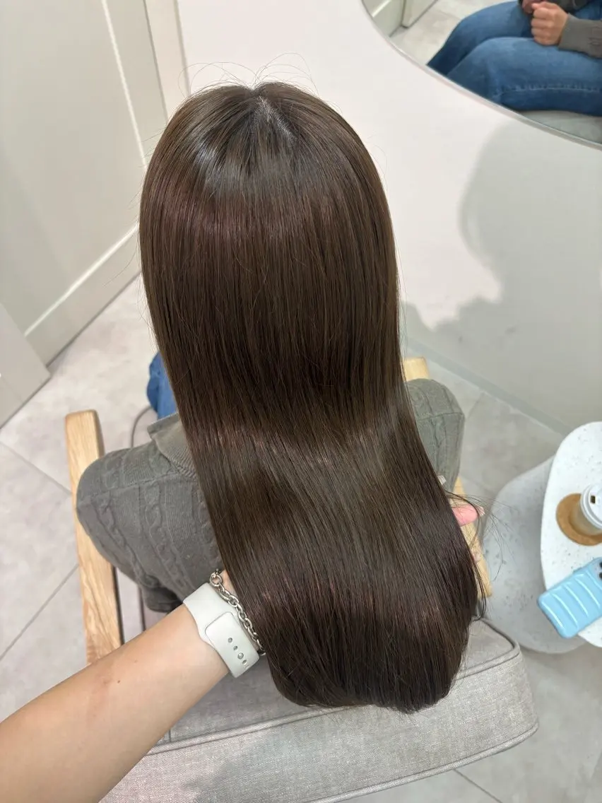 ロング カラー カット ヘアカラー トリートメント ヘッドスパ 広島/ヘアセット /ベージュ/わかなのヘアスタイル