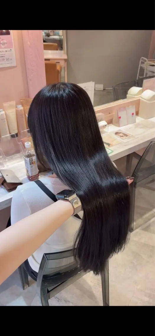 セミロング カラー ブリーチ 透明感カラー 卒業式のヘアスタイル ヘアカラー トリートメント 髪質改善縮毛/透明感 カラー/AIRI🎀のヘアスタイル