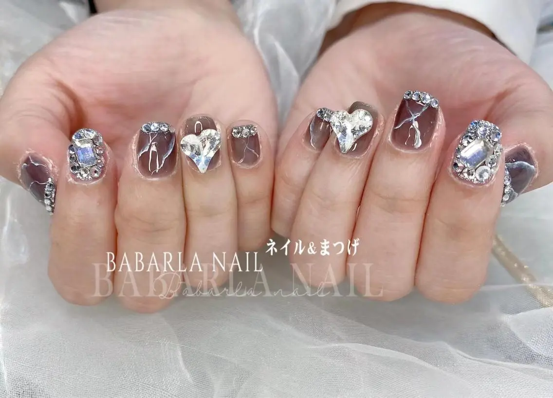 ネイル 大理石ネイル(マーブル) Babarla Nailのネイルデザイン