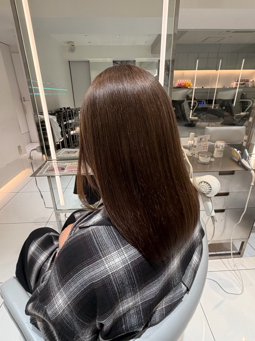 ロング カラー ブリーチ ブラウンカラー 透明感カラー ヘアカラー ナカイフウタ/パーマ /透明感カラーのヘアスタイル