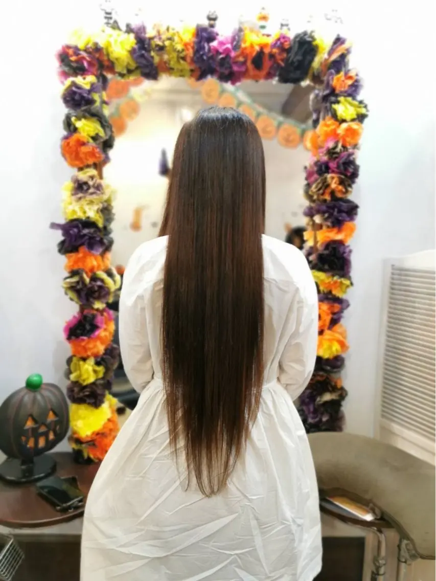 ロング 上間 洋子のヘアスタイル