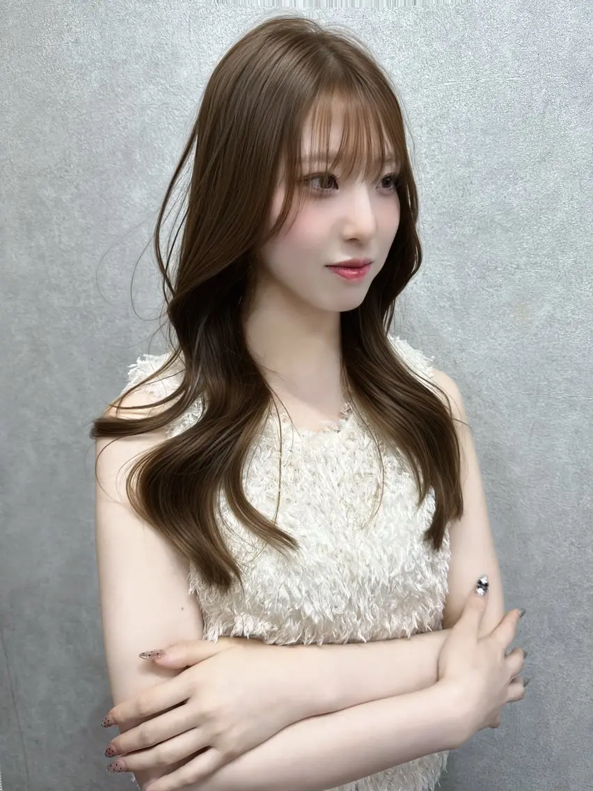 ロング カラー ダブルカラー レイヤーカット AIRI layer cut hairのヘアスタイル