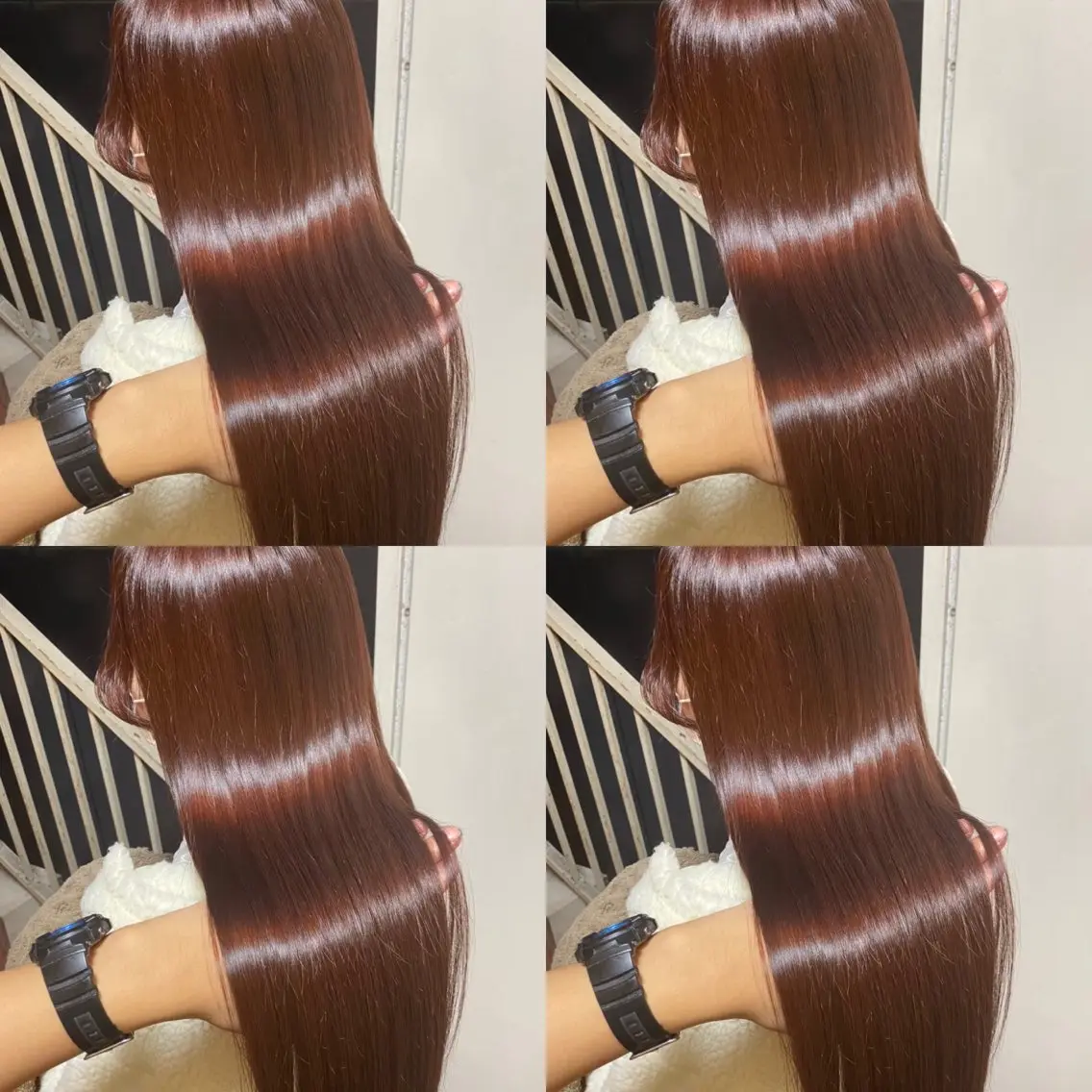 セミロング カラー ヘアアレンジ 💎韓国レイヤー ×エクステゆうま💎のヘアスタイル