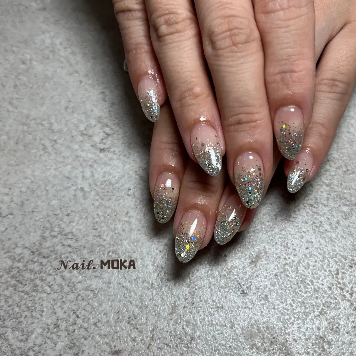 ネイル ラメ(グリッター) ハンドネイル nail. MOKAのネイルデザイン