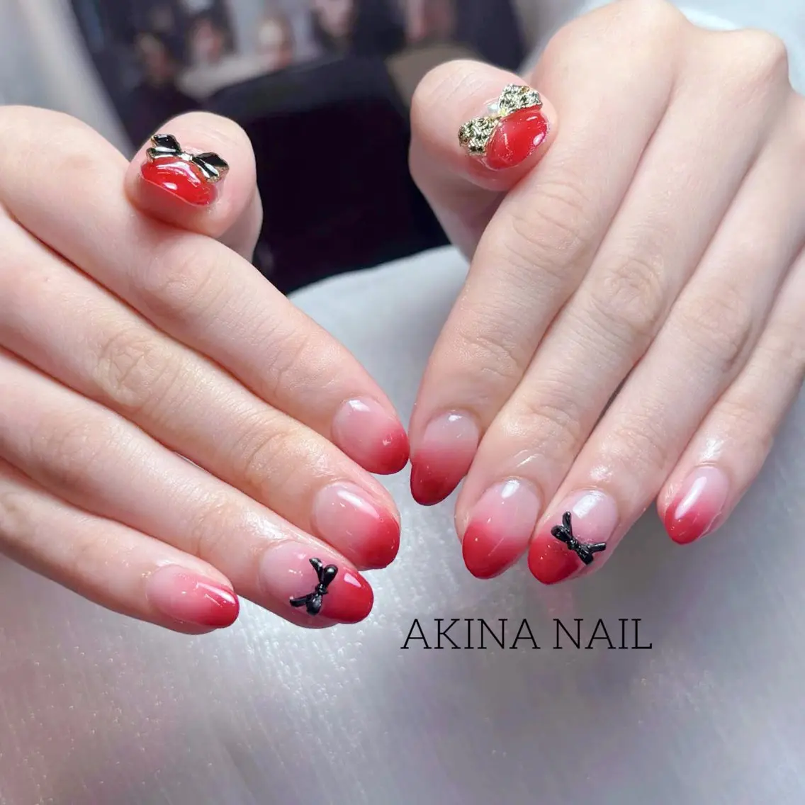 ミディアム ハンドネイル Akina Nail 亀戸のネイルデザイン