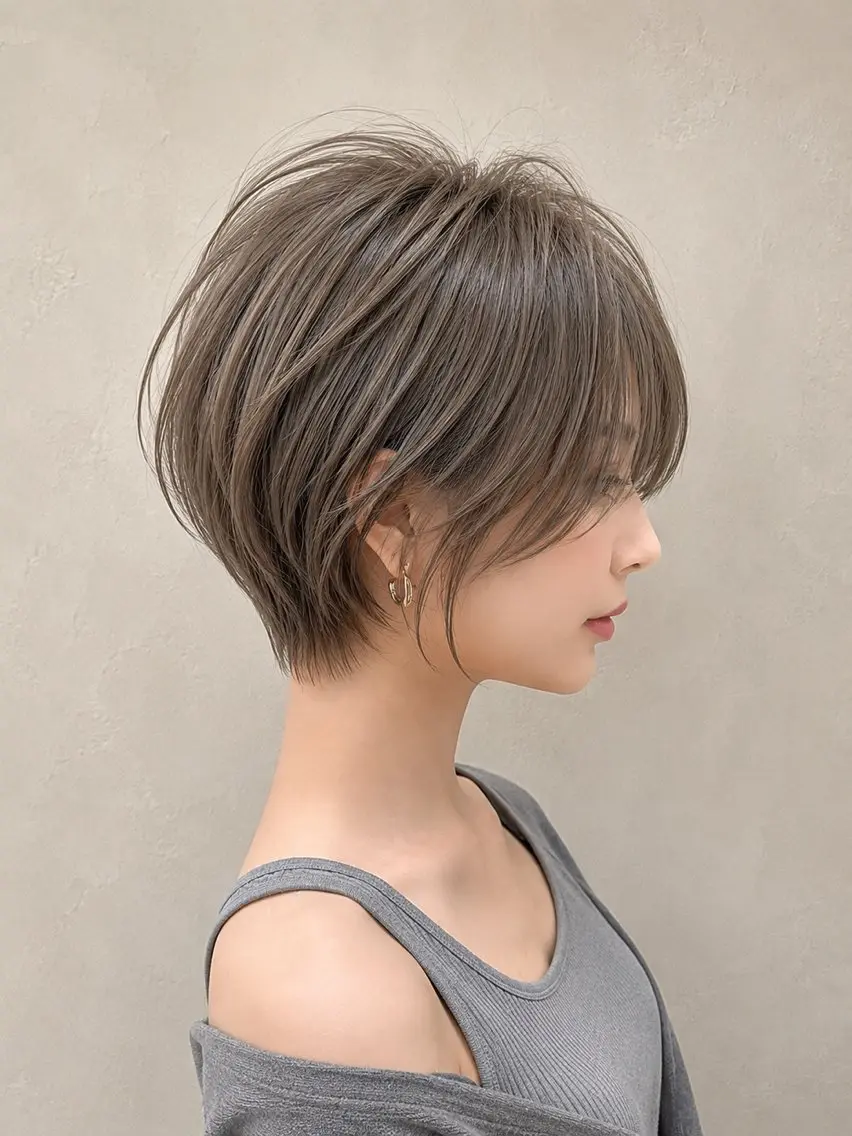 ショート ショートヘア レイヤーカット特化のヘアスタイル