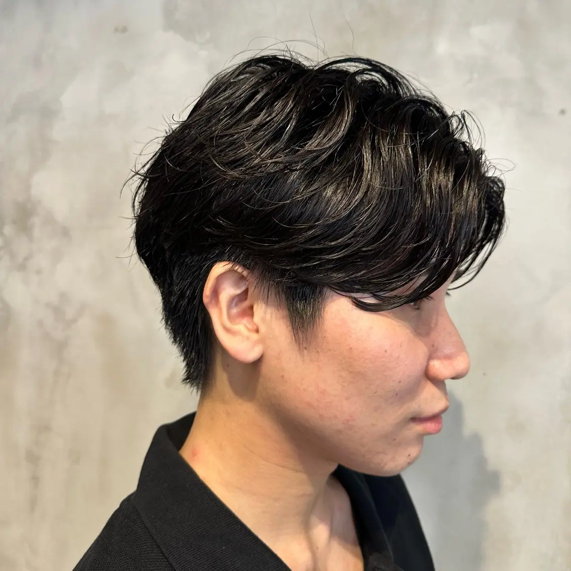 ショート パーマ メンズ スナップフォト確認 お願いします!竹内のヘアスタイル