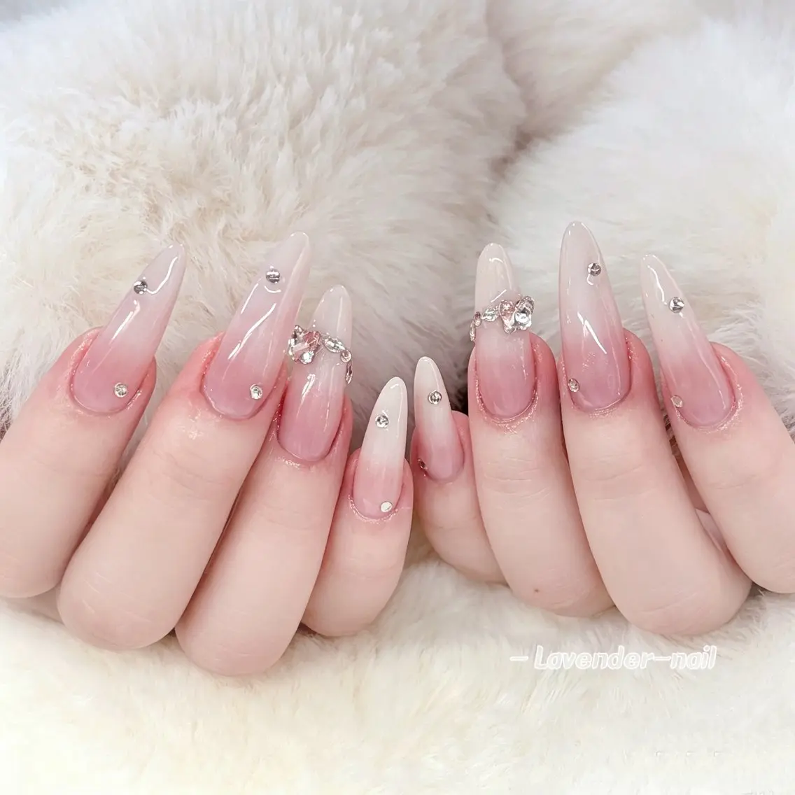 ネイル ハンドネイル Lavender nail·中島公園のネイルデザイン