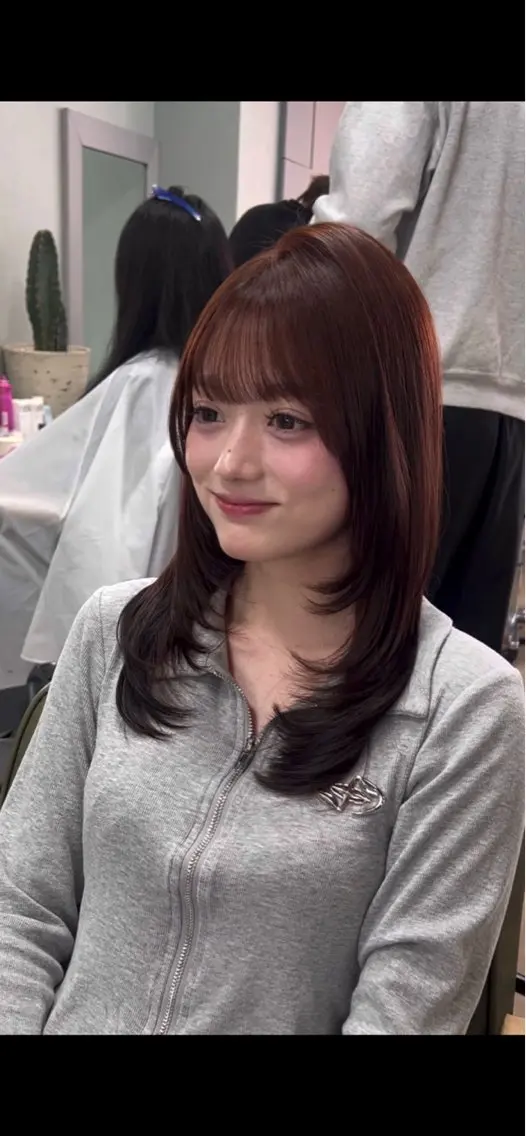 ミディアム カラー レイヤーカット カット ヘアカラー トリートメント kokoro/ レイヤーstyle✭のヘアスタイル