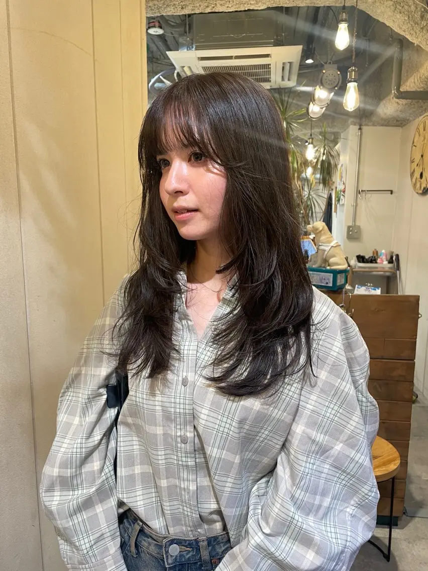 ロング カラー レイヤーカット カット ヘアカラー トリートメント 狩野 羅夢のヘアスタイル