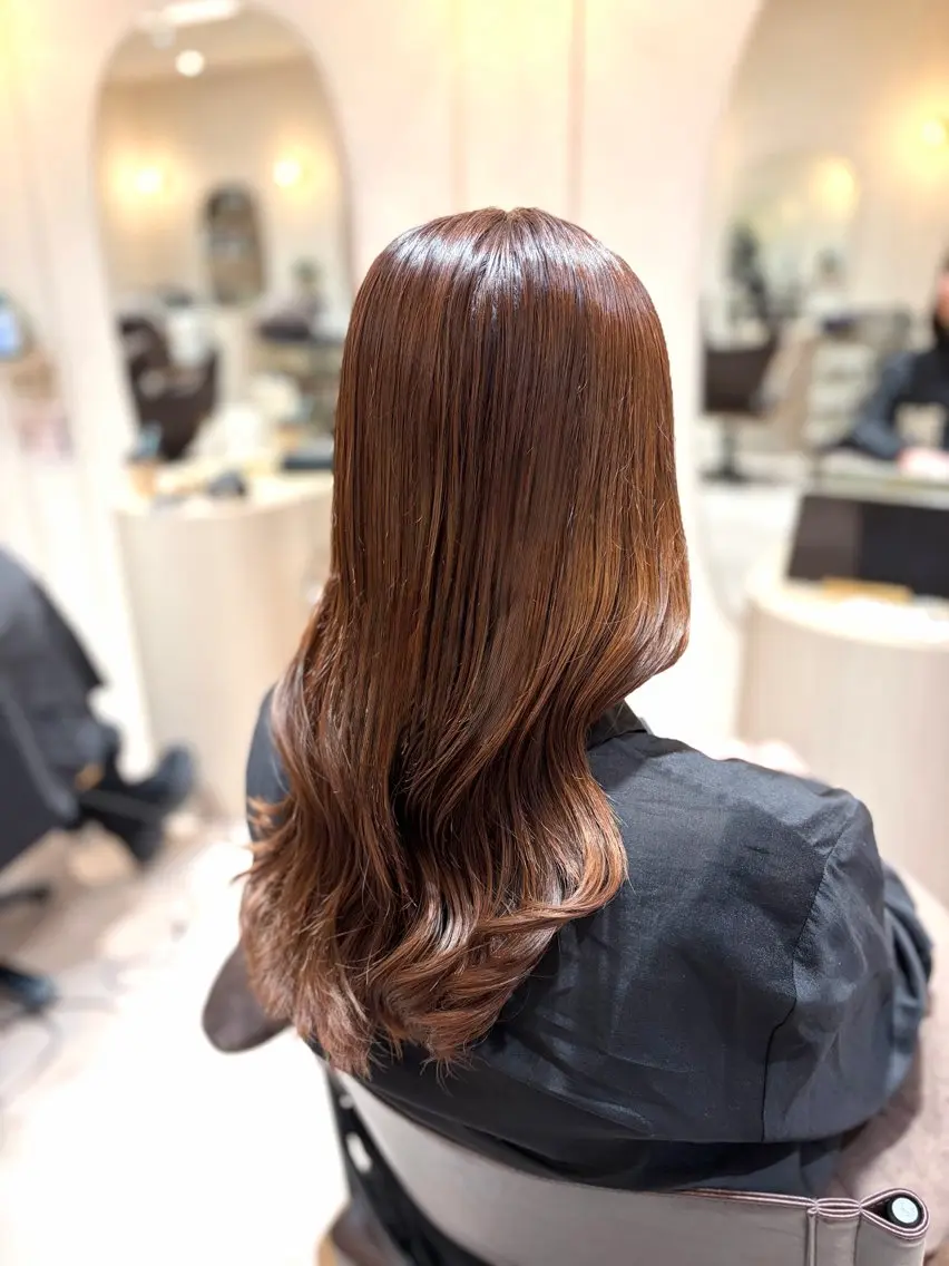 ロング カラー 菅原 渚のヘアスタイル