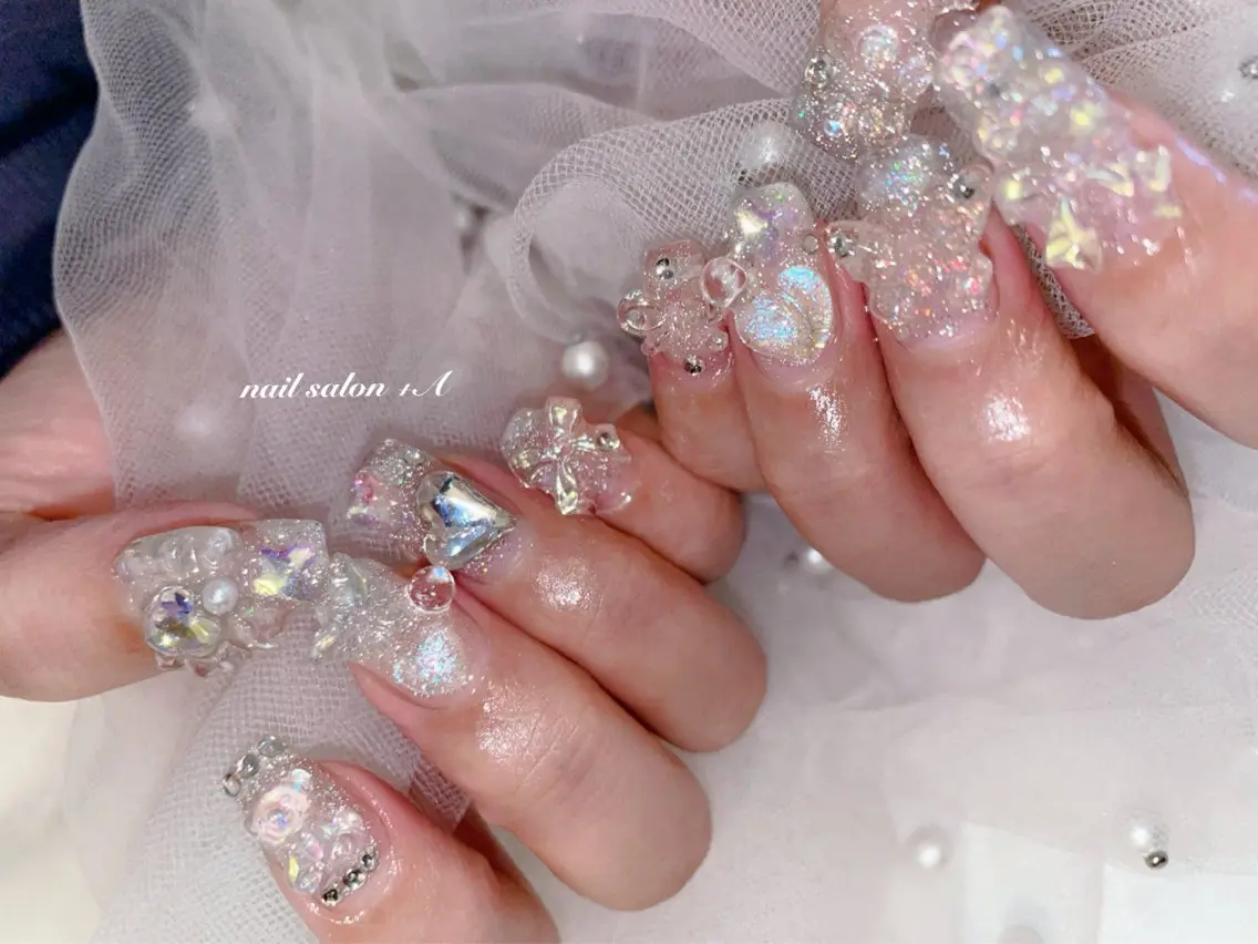 ロング ハンドネイル Nail Salon +Aのネイルデザイン