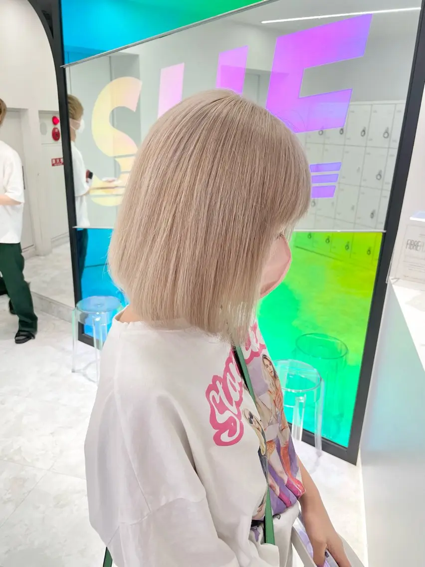 カラー ヘアカラー 🤍💕ブリーチカラ ーAyaka💕🤍のヘアスタイル