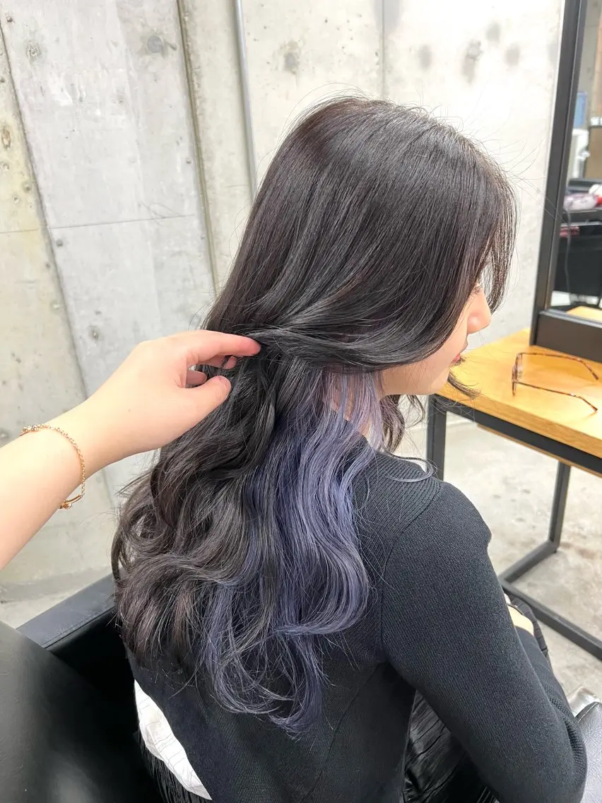 ロング ヘアカラー lafit kaede/韓国ヘアのヘアスタイル