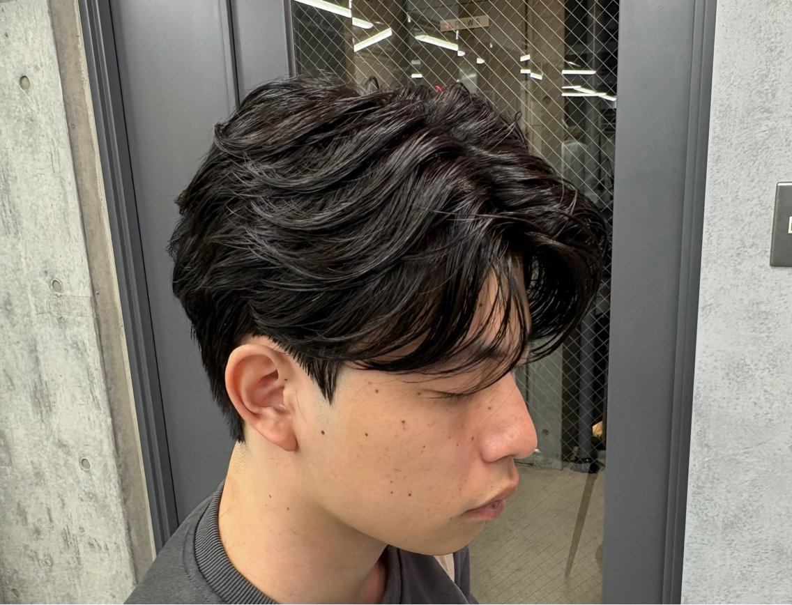 パーマ ヘアアレンジ メンズ ダウンパーマ フェザーパーマ メンズパーマ ニュアンスパーマ カット パーマ ヘアセット (メンズ特化)AKI /古本晃大のヘアスタイル