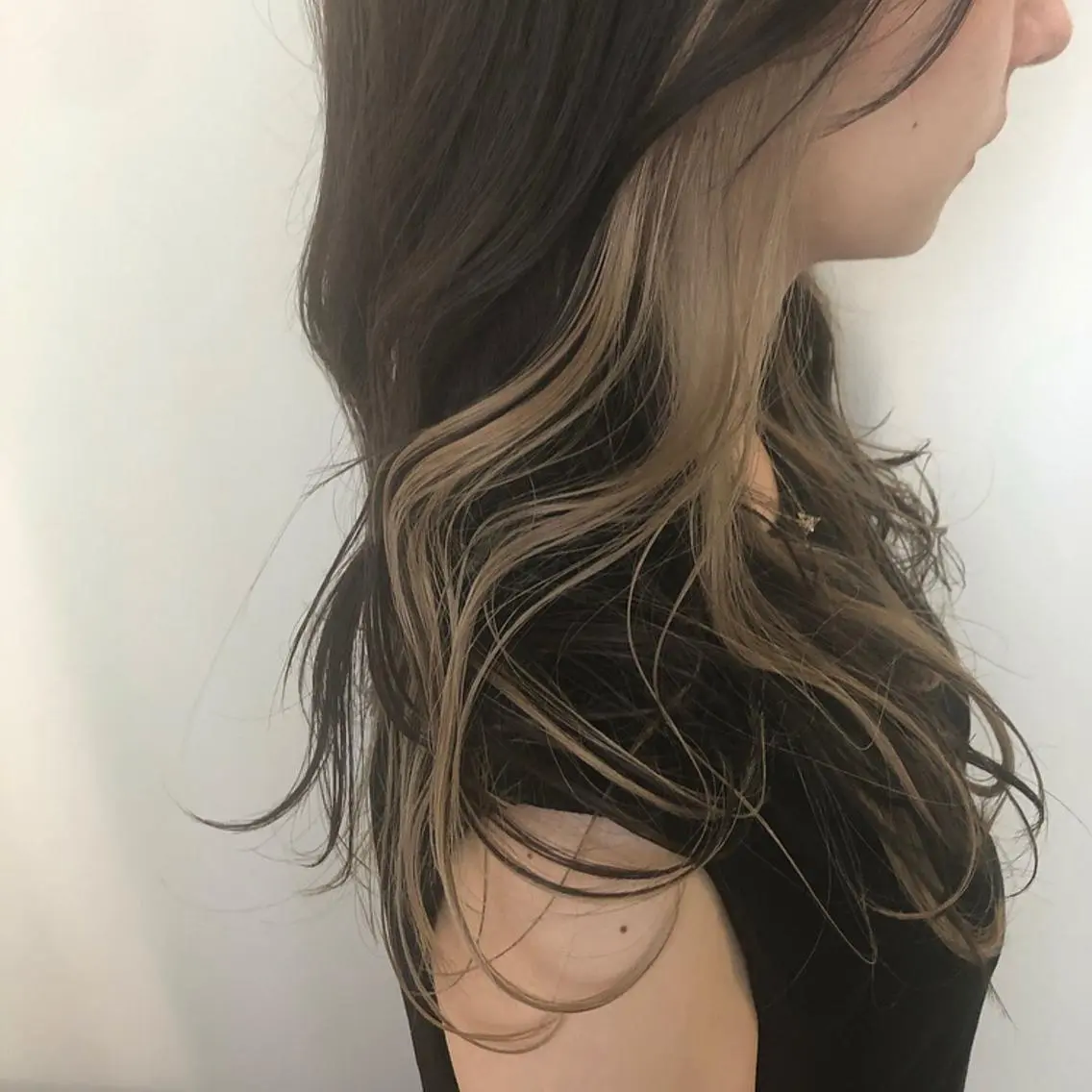 ロング カラー ベージュカラー インナーカラー 髪質改善サロン 梅田/ヨナミネのヘアスタイル