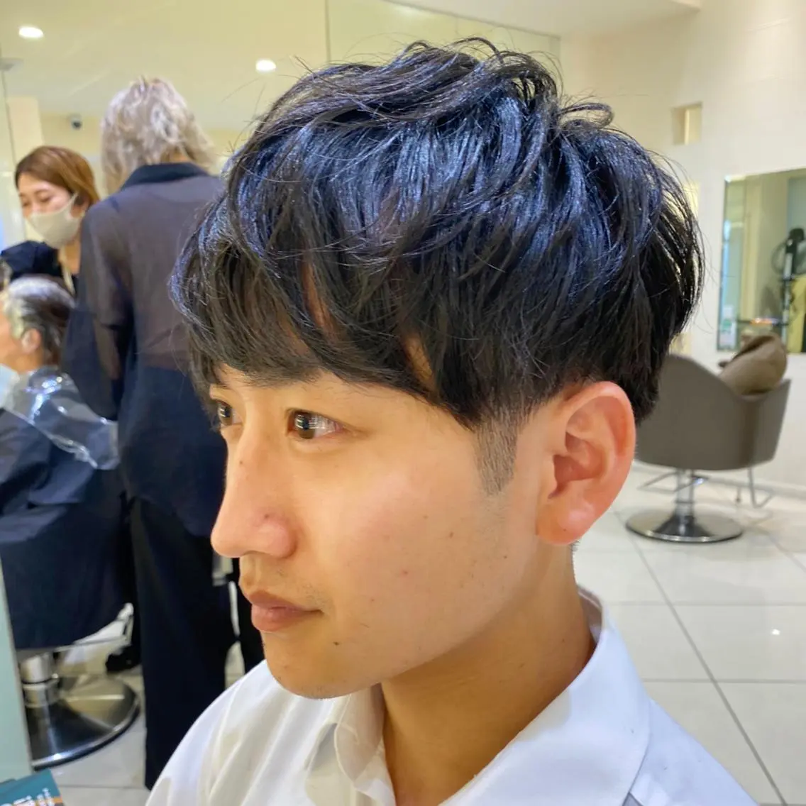 パーマ メンズ カット パーマ 【髪質改善】 梅田　聡のヘアスタイル