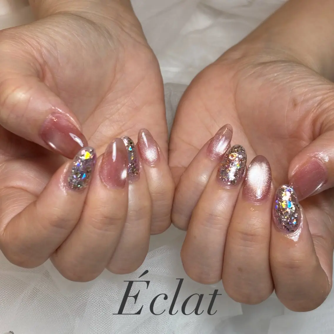 ネイル 持ち込み ハンドネイル nail salon Éclatのネイルデザイン