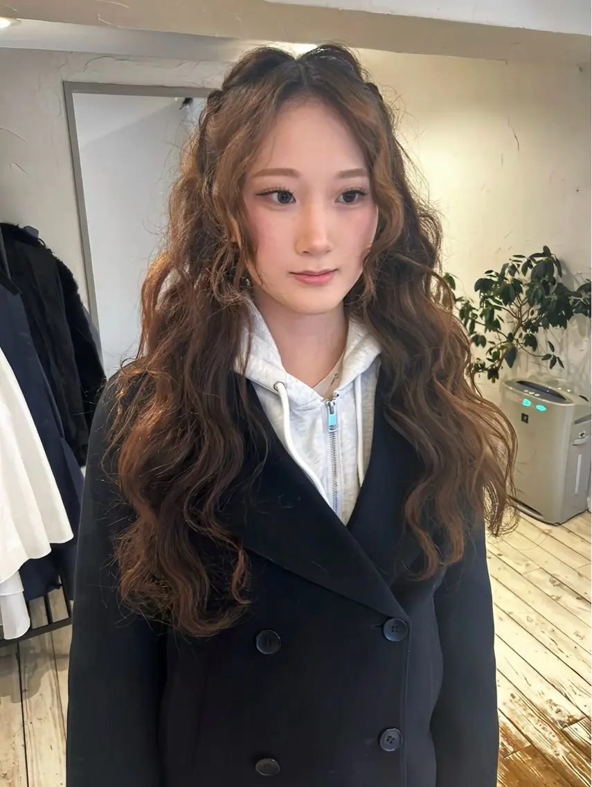 ロング ヘアアレンジ momo ⋆𐙚 ̊.のヘアスタイル