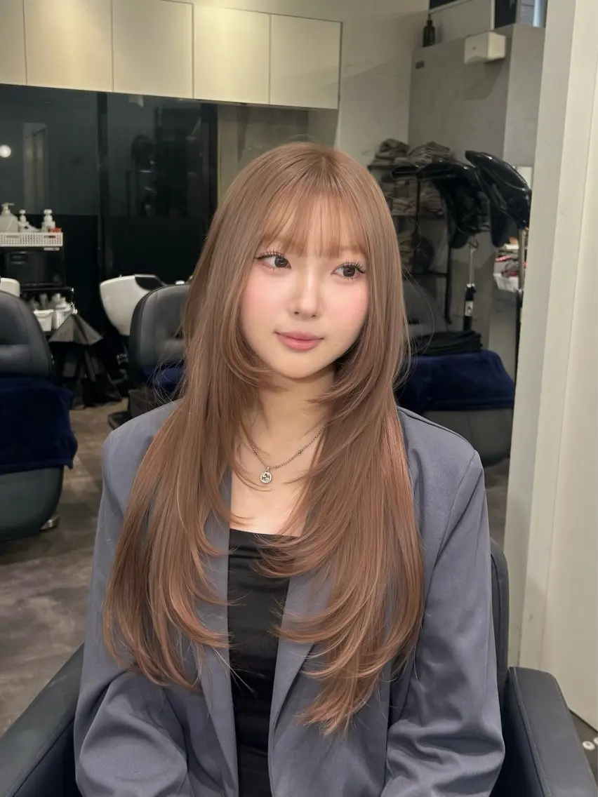 ロング ボブ ロング ヘアカラー エクステ 【elyts】 COCOROのヘアスタイル