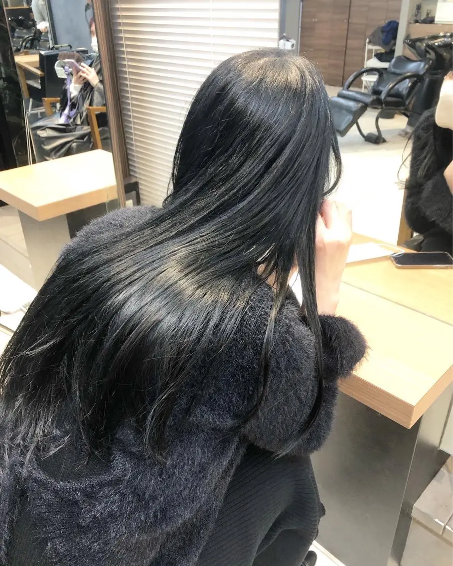 ロング カラー ヘアアレンジ 黒髪 ヘアカラー トリートメント メンズ特化✂️栗原 侑也のヘアスタイル